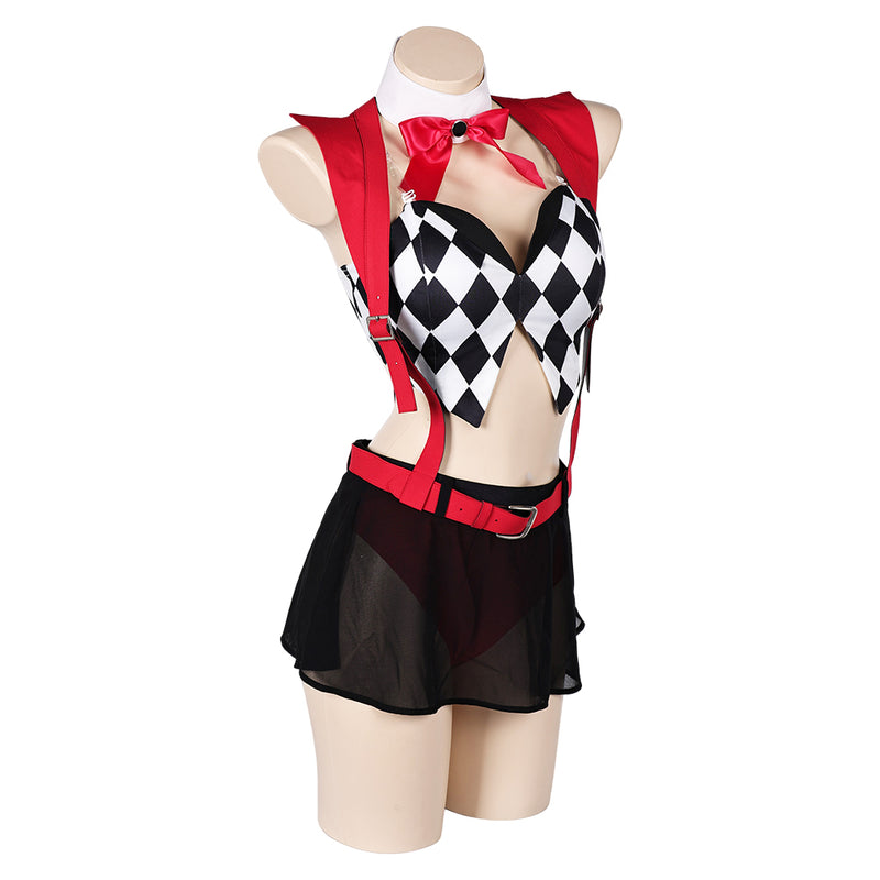 Joker: Folie à Deux (2024) Movie Harley Quinn Women Red Sexy Suit Cosplay Costume Original Design