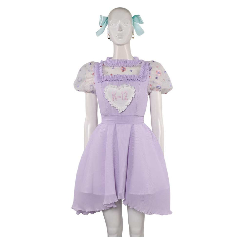 K-12 Movie Crybaby Women Purple Dress Party Carnival Halloween Cosplay Costume