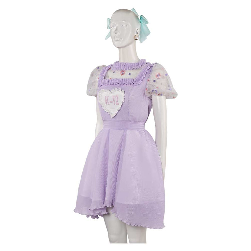 K-12 Movie Crybaby Women Purple Dress Party Carnival Halloween Cosplay Costume