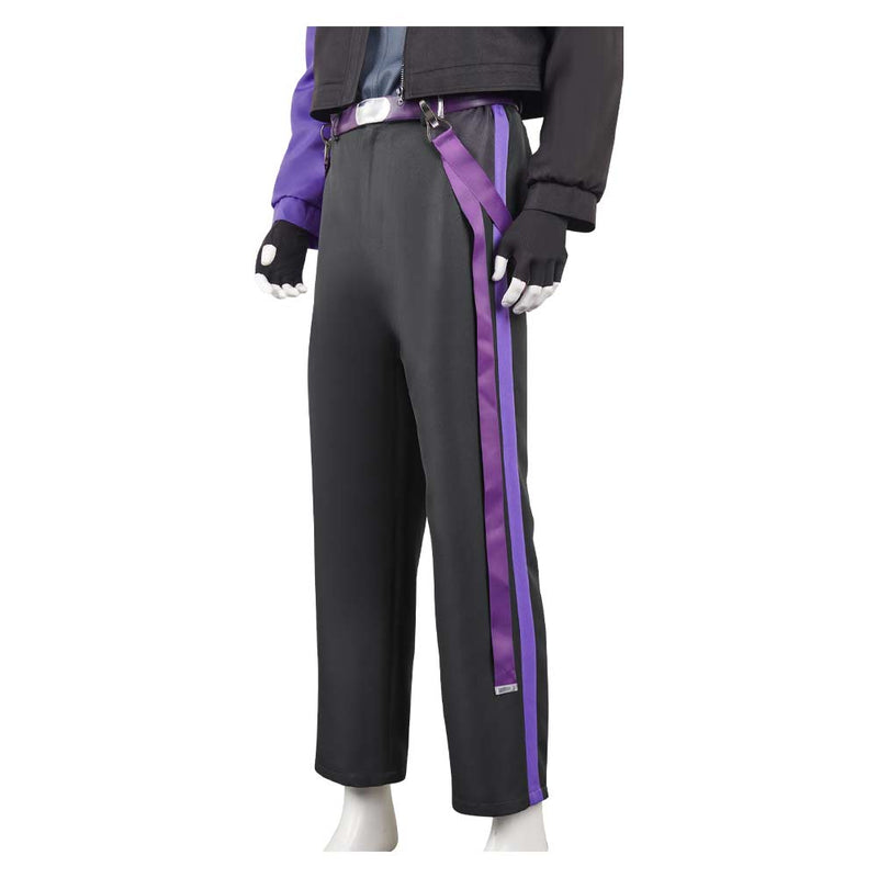 Kaiju No. 8 Anime Soshiro Hoshina Purple Robe Party Carnival Halloween Cosplay Costume