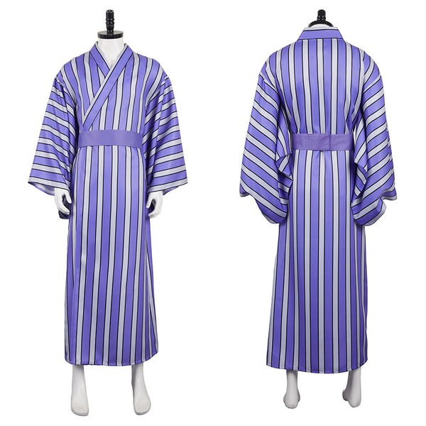 Kaiju No. 8 Anime Soshiro Hoshina Purple Robe Party Carnival Halloween Cosplay Costume