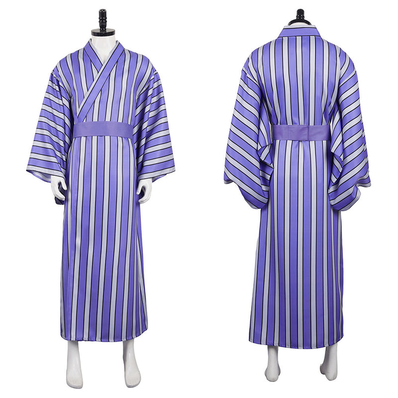 Kaiju No. 8 Anime Soshiro Hoshina Purple Robe Party Carnival Halloween Cosplay Costume