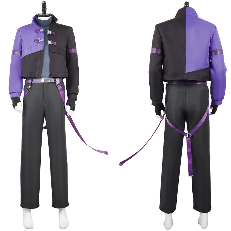 Costume de cosplay Hunter Girl Group K-Pop Star, sous-vêtements, style Rumi Black Zoe, tenue de scène pour homme adulte Costume de cosplay Hunter Girl Group K-Pop Star, sous-vêtements, style Rumi Black Zoe, tenue de scène pour homme adulte