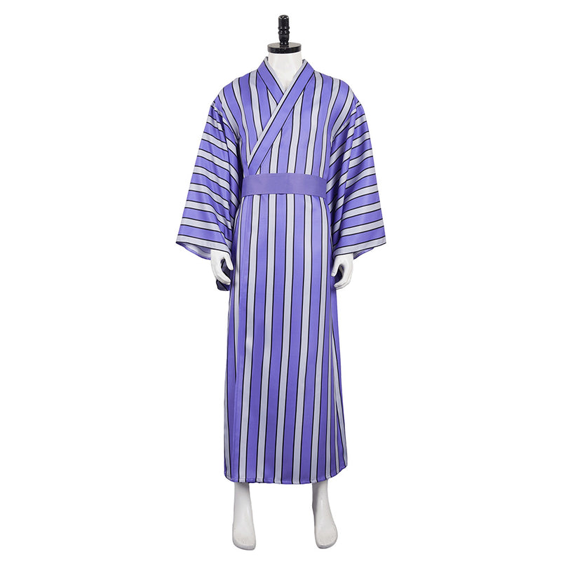 Kaiju No. 8 Anime Soshiro Hoshina Purple Robe Party Carnival Halloween Cosplay Costume