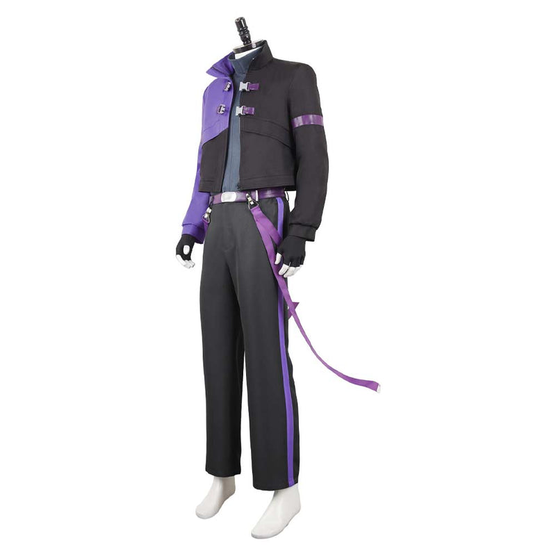 Kaiju No. 8 Anime Soshiro Hoshina Purple Robe Party Carnival Halloween Cosplay Costume