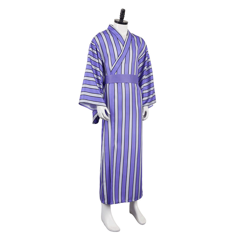 Kaiju No. 8 Anime Soshiro Hoshina Purple Robe Party Carnival Halloween Cosplay Costume