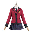 Kakegurui: Compulsive Gambler Yumeko Jabami Women Red Dress Uniform Cosplay Costume