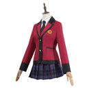 Kakegurui: Compulsive Gambler Yumeko Jabami Women Red Dress Uniform Cosplay Costume