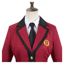 Kakegurui: Compulsive Gambler Yumeko Jabami Women Red Dress Uniform Cosplay Costume