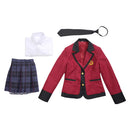 Kakegurui: Compulsive Gambler Yumeko Jabami Women Red Dress Uniform Cosplay Costume