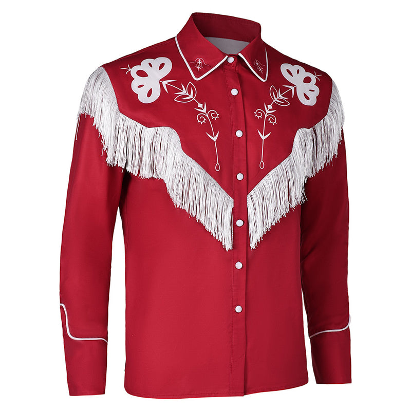 Ken Red Retro Tassels Coat Party Carnival Halloween Cosplay Costume Original Design