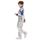 Kids Children Astronaut Blue Yellow Futuristic Fullset Outfits Halloween Carnival Cosplay Costume