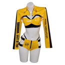 Kill Bill Movie The Bride Women Yellow Sexy Suit Party Carnival Halloween Cosplay Costume