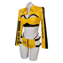 Kill Bill Movie The Bride Women Yellow Sexy Suit Party Carnival Halloween Cosplay Costume