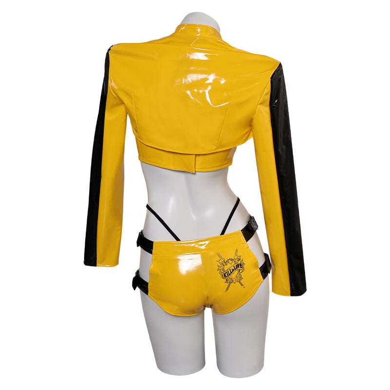 Kill Bill Movie The Bride Women Yellow Sexy Suit Party Carnival Halloween Cosplay Costume