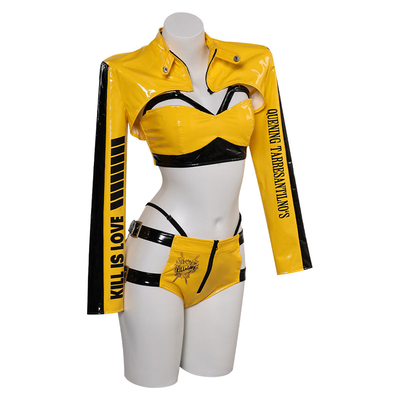 Kill Bill Movie The Bride Women Yellow Sexy Suit Party Carnival Halloween Cosplay Costume