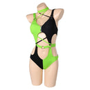 Kim Possible TV Shego Women Green Sexy Swimsuit Party Carnival Halloween Cosplay Costume