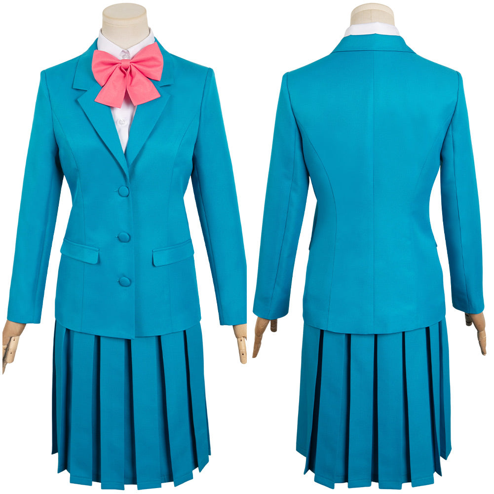 The Colors Within Totsuko Higurashi Women Blue Uniform Dress Outfit Cosplay Costume
