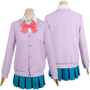 Kimi ni Todoke: From Me to You 2024 Anime Ume Kurumizawa Women Purple Uniform Dress Cosplay Costume