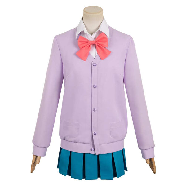 Kimi ni Todoke: From Me to You 2024 Anime Ume Kurumizawa Women Purple Uniform Dress Cosplay Costume