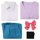 Kimi ni Todoke: From Me to You 2024 Anime Ume Kurumizawa Women Purple Uniform Dress Cosplay Costume
