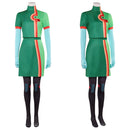Knights of Guinevere Andi Green Outfit Women Carnival Halloween Cosplay Costume