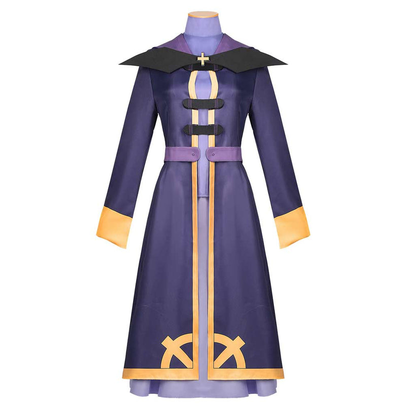 Konosuba: God's Blessing on this Wonderful World! Anime Wiz Women Purple Outfit Cosplay Costume