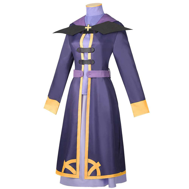 Konosuba: God's Blessing on this Wonderful World! Anime Wiz Women Purple Outfit Cosplay Costume