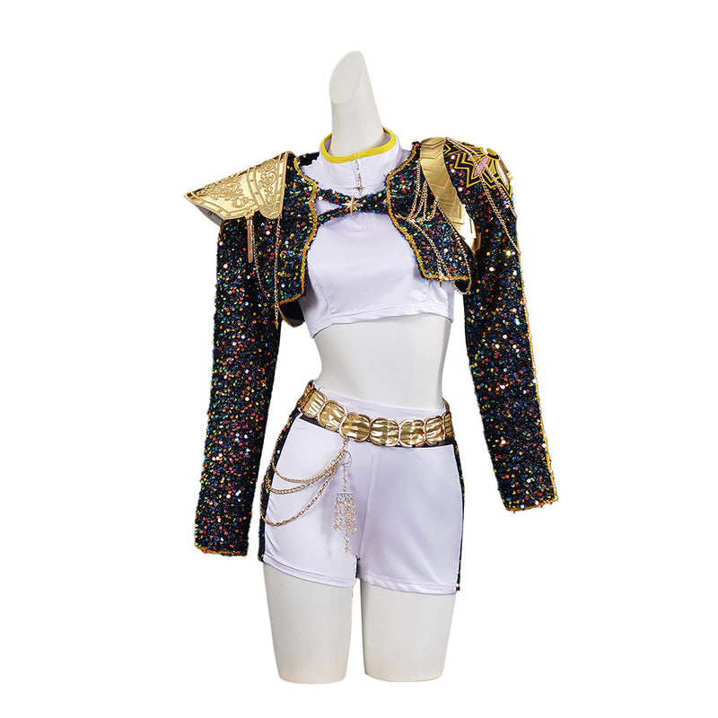 Costume Cosplay Enfant Rumi (Pop Hunter HunTR/X) - Veste + Pantalon, Pour Halloween, Conventions