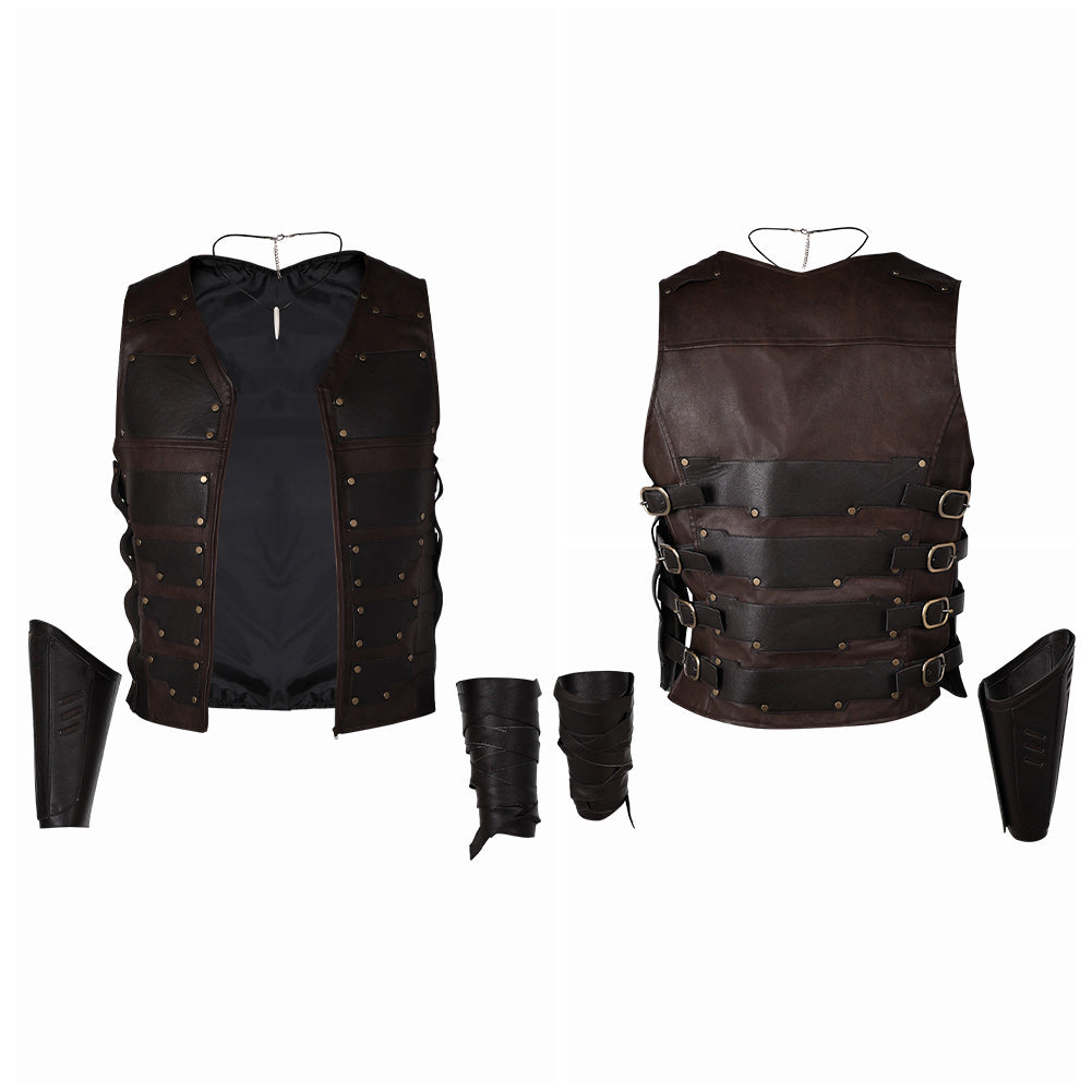 Kraven the Hunter Kraven Black Vest Set Carnival Halloween Cosplay Cos