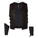 Kraven the Hunter Kraven Black Vest Set Carnival Halloween Cosplay Costume