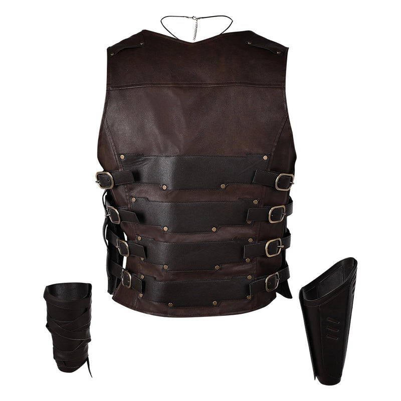 Kraven the Hunter Kraven Black Vest Set Carnival Halloween Cosplay Costume