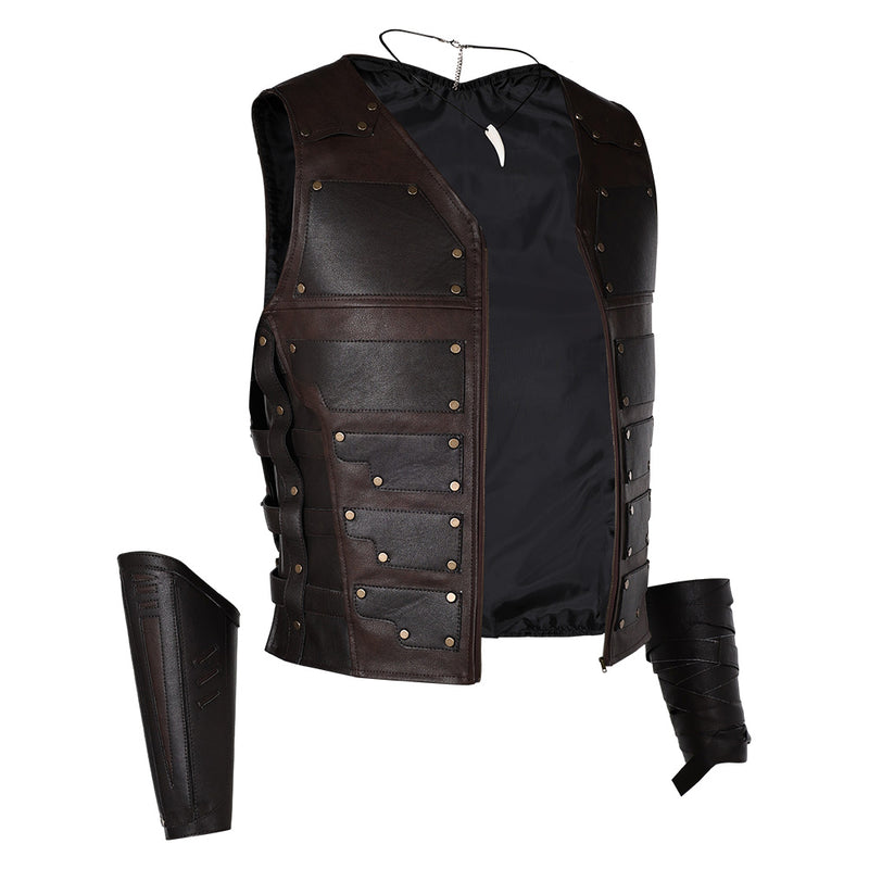 Kraven the Hunter Kraven Black Vest Set Carnival Halloween Cosplay Costume