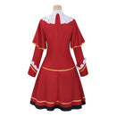 Kunon the Sorcerer Can See Mirika Huglia Red Uniform Dress Outfit Women Halloween Carnival Party Cosplay Costume