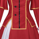 Kunon the Sorcerer Can See Mirika Huglia Red Uniform Dress Outfit Women Halloween Carnival Party Cosplay Costume