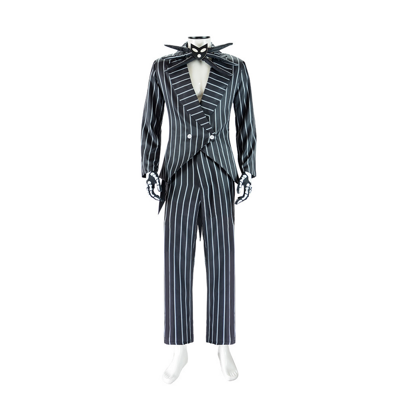 The Nightmare Before Christmas Jack Skellington Cosplay Costume Outfits Halloween Carnival Suit