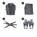 The Nightmare Before Christmas Jack Skellington Cosplay Costume Outfits Halloween Carnival Suit