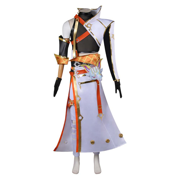 League of Legends Game Yone White Outfit Party Carnival Halloween Cosplay Costume