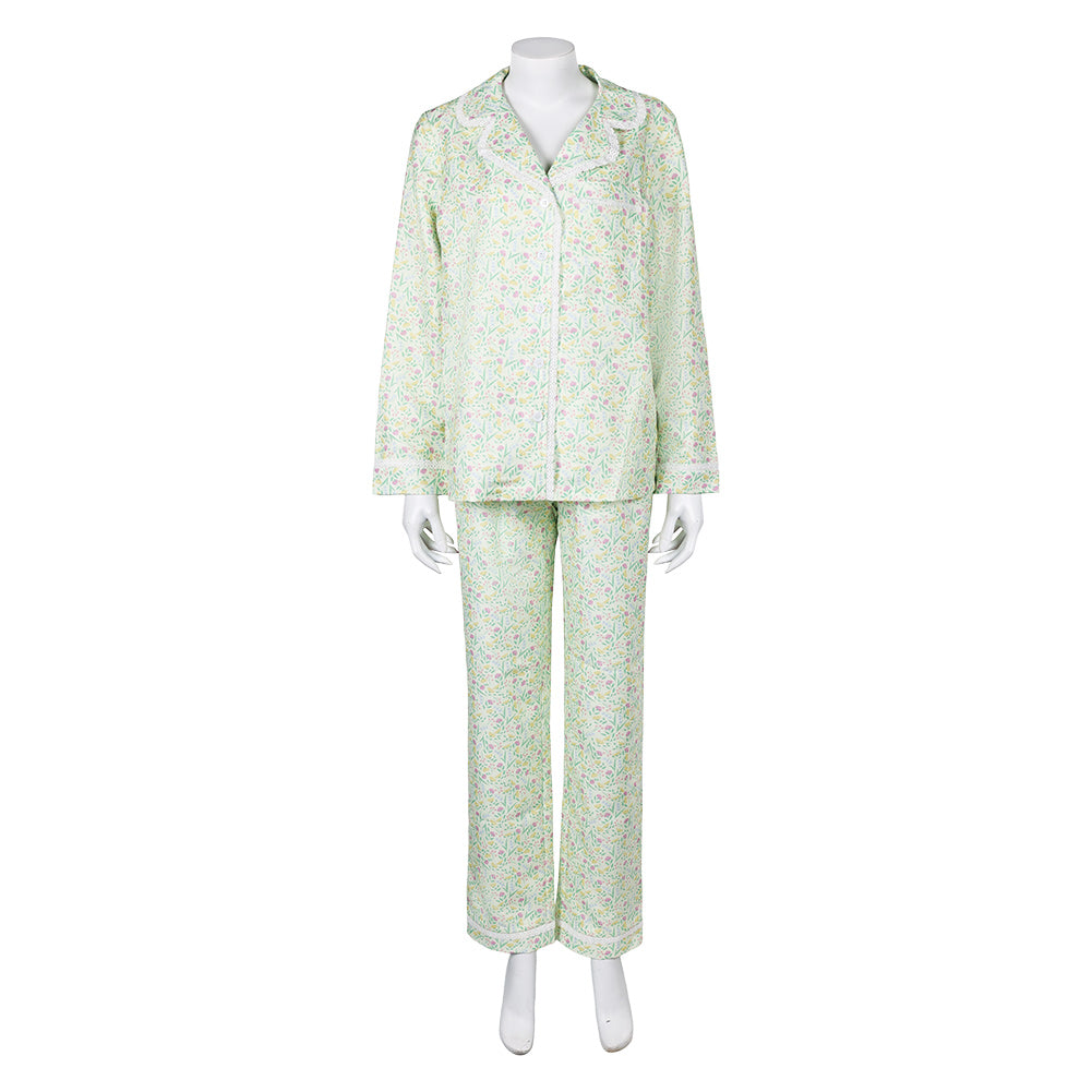 Lisa Frankenstein Misty Women Green Floral Pajamas Party Carnival Hall