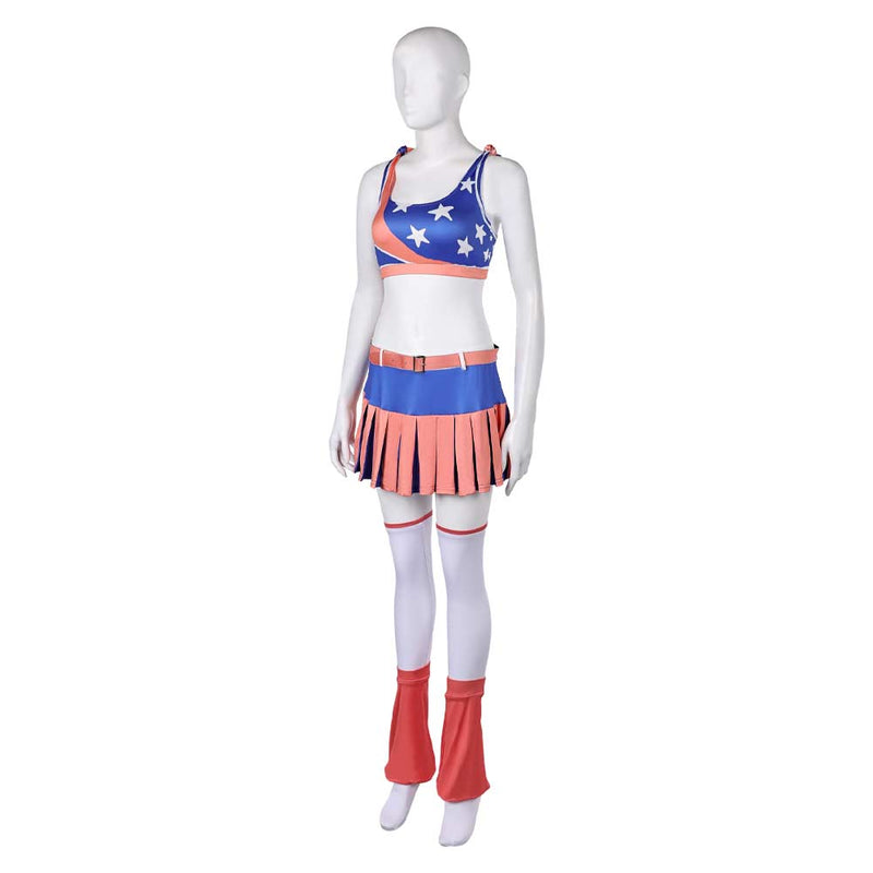 Lollipop Chainsaw RePOP(2024) Juliet Starling Women Blue Orange Outfit Cosplay Costume