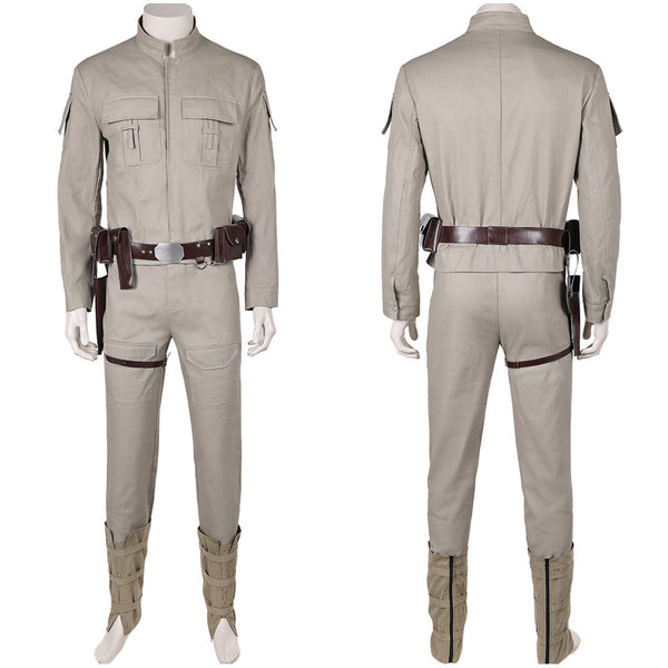 Luke Skywalker Khaki Top Pants Full Set Party Carnival Halloween Cosplay Costume