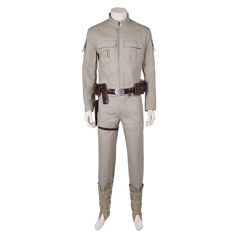 Luke Skywalker Khaki Top Pants Full Set Party Carnival Halloween Cosplay Costume