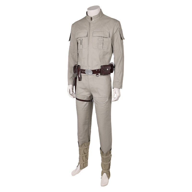 Luke Skywalker Khaki Top Pants Full Set Party Carnival Halloween Cosplay Costume