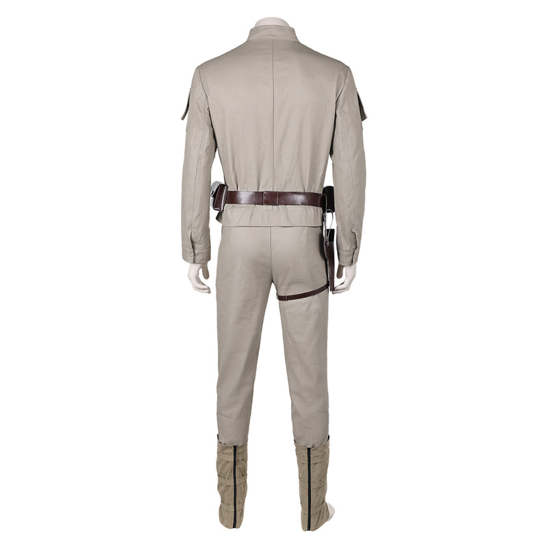 Luke Skywalker Khaki Top Pants Full Set Party Carnival Halloween Cosplay Costume