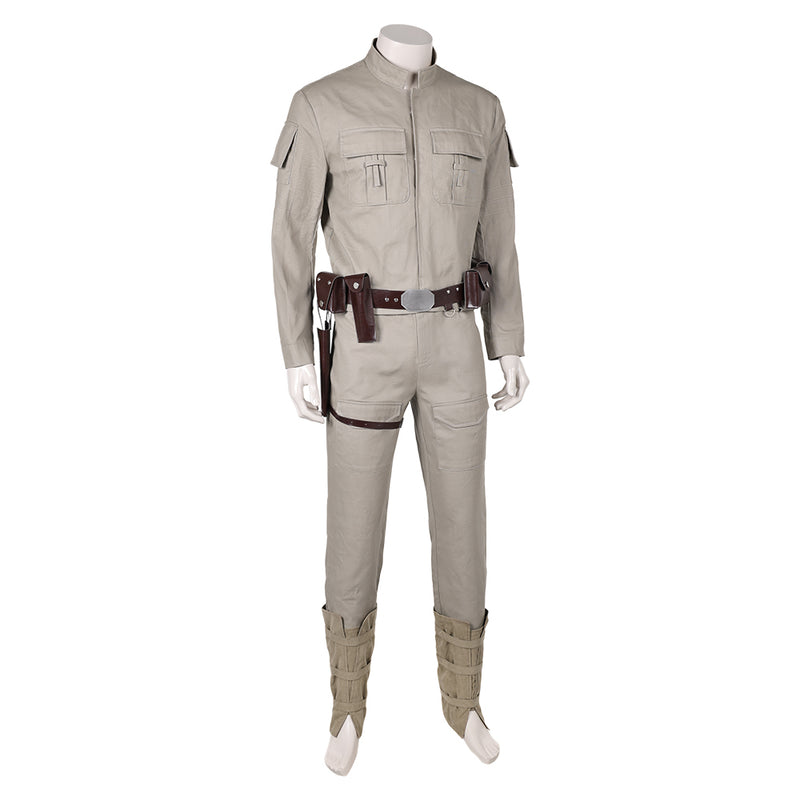 Luke Skywalker Khaki Top Pants Full Set Party Carnival Halloween Cosplay Costume