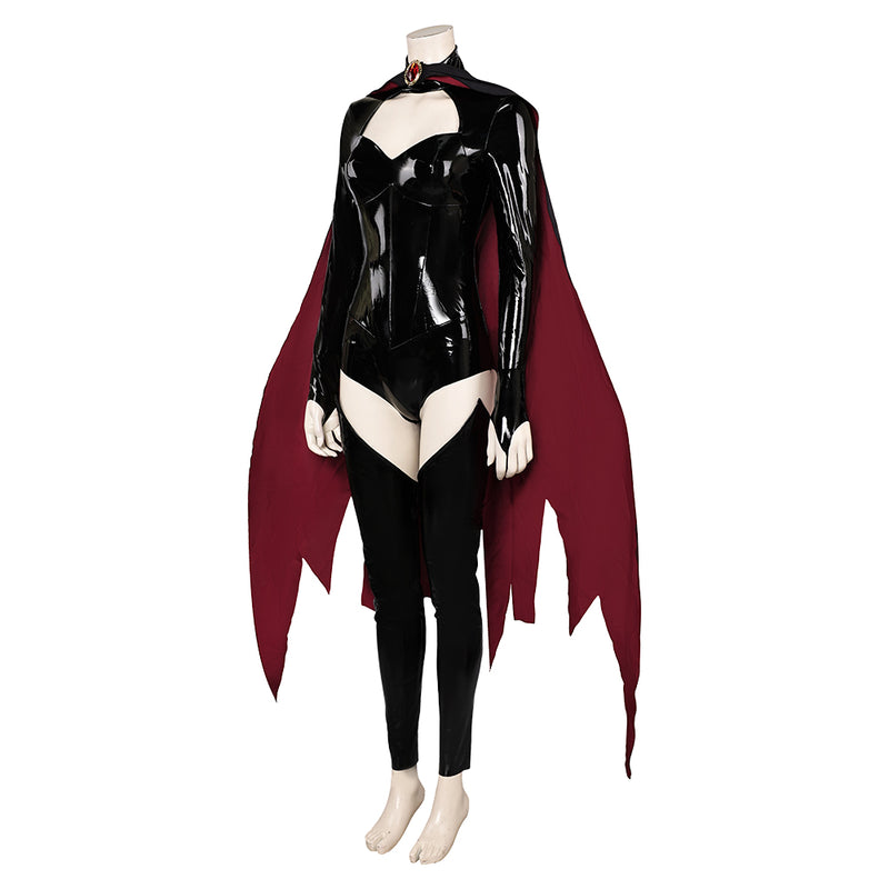 Madelyne Pryor Women Black Suit With Cloak Party Carnival Halloween Cosplay Costume