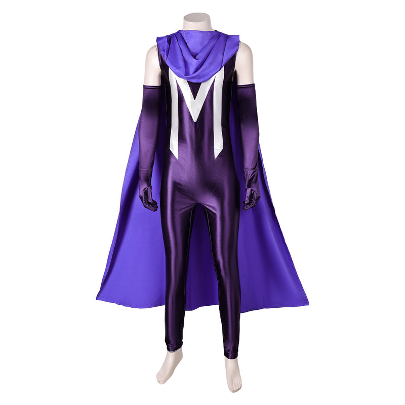 Magneto Purple Jumpsuit With Cloak Party Carnival Halloween Cosplay Costume