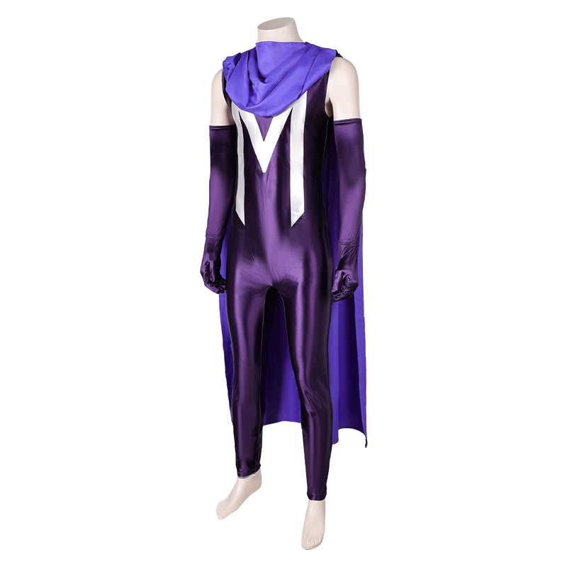 Magneto Purple Jumpsuit With Cloak Party Carnival Halloween Cosplay Costume