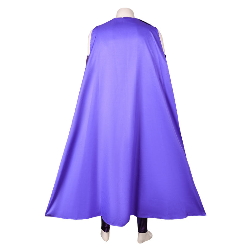 Magneto Purple Jumpsuit With Cloak Party Carnival Halloween Cosplay Costume