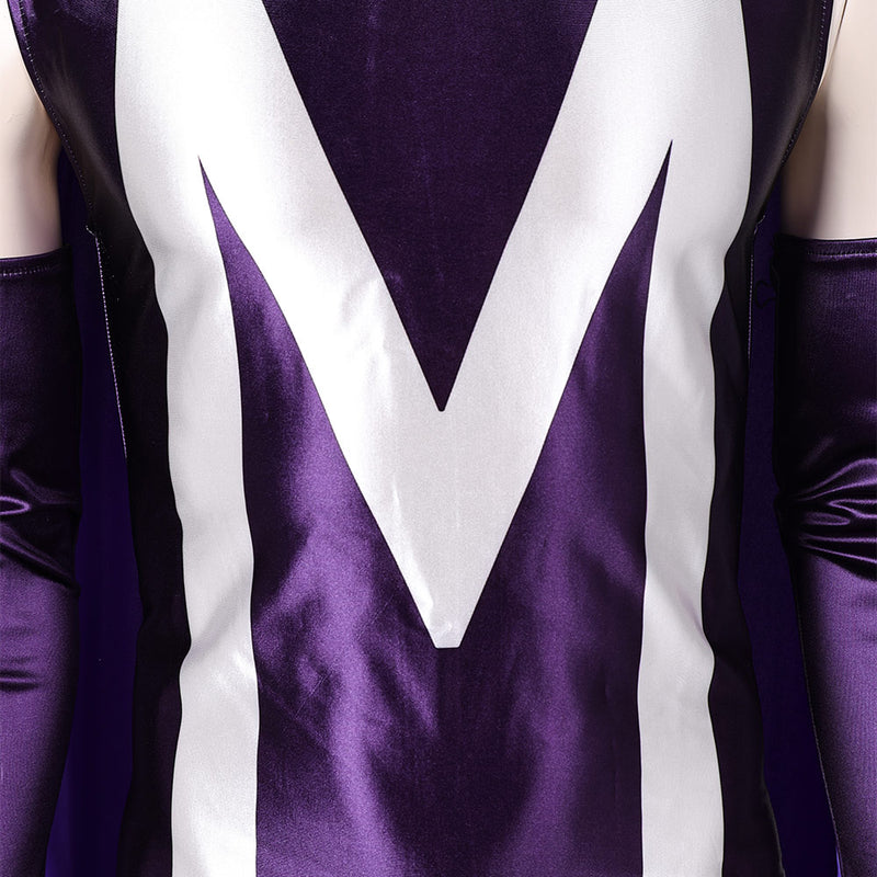 Magneto Purple Jumpsuit With Cloak Party Carnival Halloween Cosplay Costume